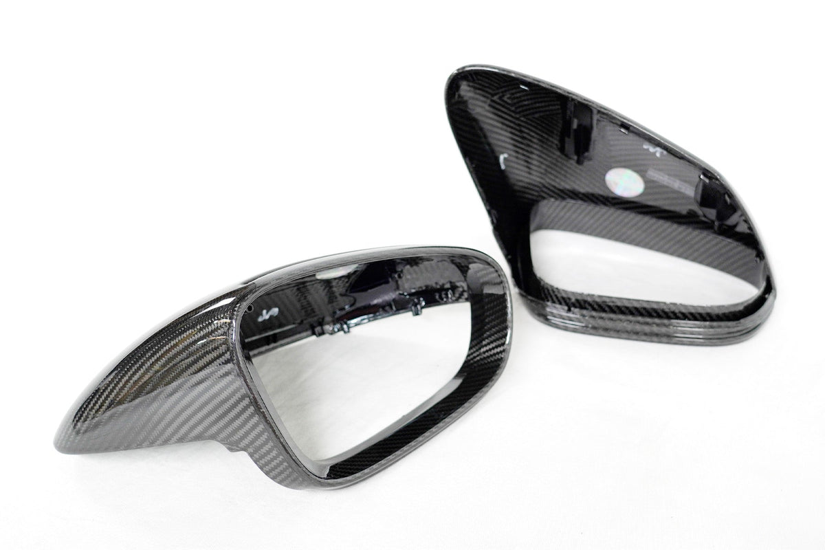 2019+ Porsche Taycan Genuine Dry Carbon Fiber Mirror Covers | FYBR Aerodynamics