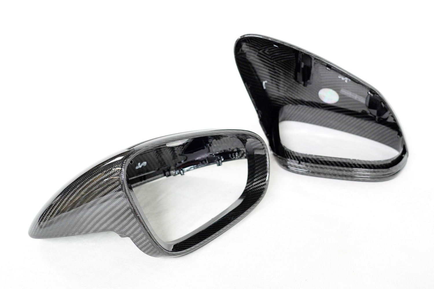 2019+ Porsche Taycan Genuine Dry Carbon Fiber Mirror Covers | FYBR Aerodynamics