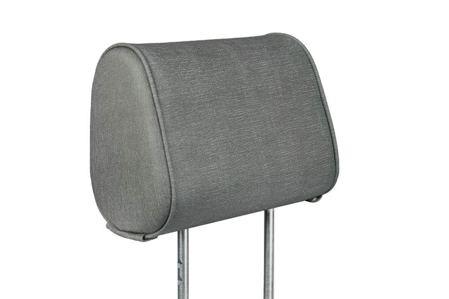 The Vulcan Headrest Safe steel lock installed on truck seat headrest for secure firearm storage