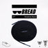 Shadow Black stretchy bread laces securely tied on shoes