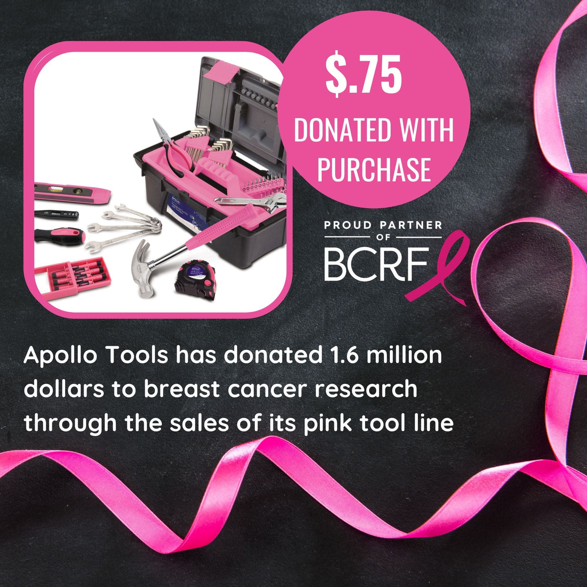 53 Piece Household Tool Kit with Tool Box Pink- DT9773P - Prop and Piston