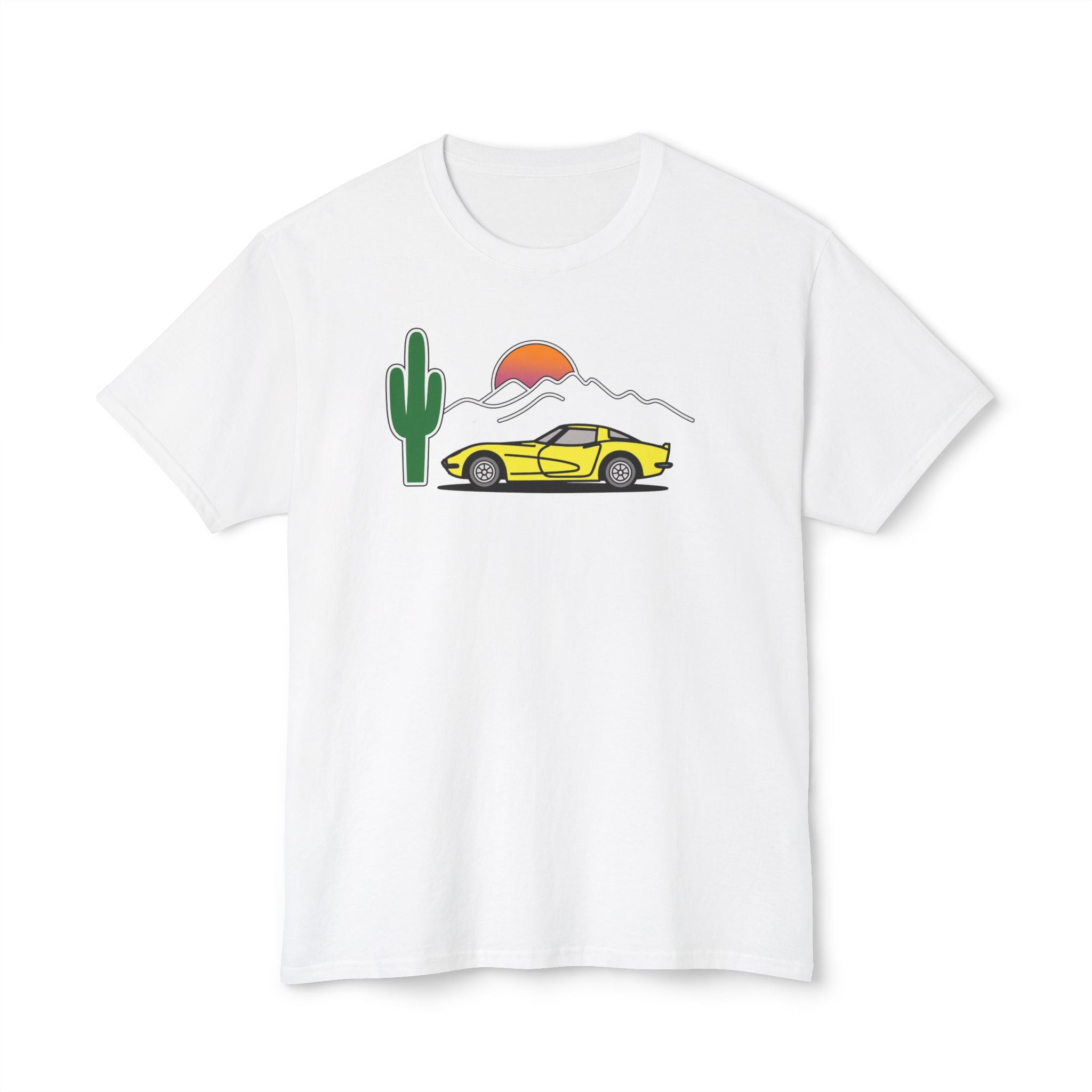 Vintage T-Shirt Sunset Corvette Yellow