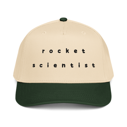 Rocket Scientist Aviation Hat with clean structured front panel and adjustable snap closure.