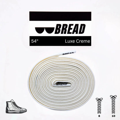 Stretchy Bread Laces shoelaces secured with one tie for easy slip-on shoes