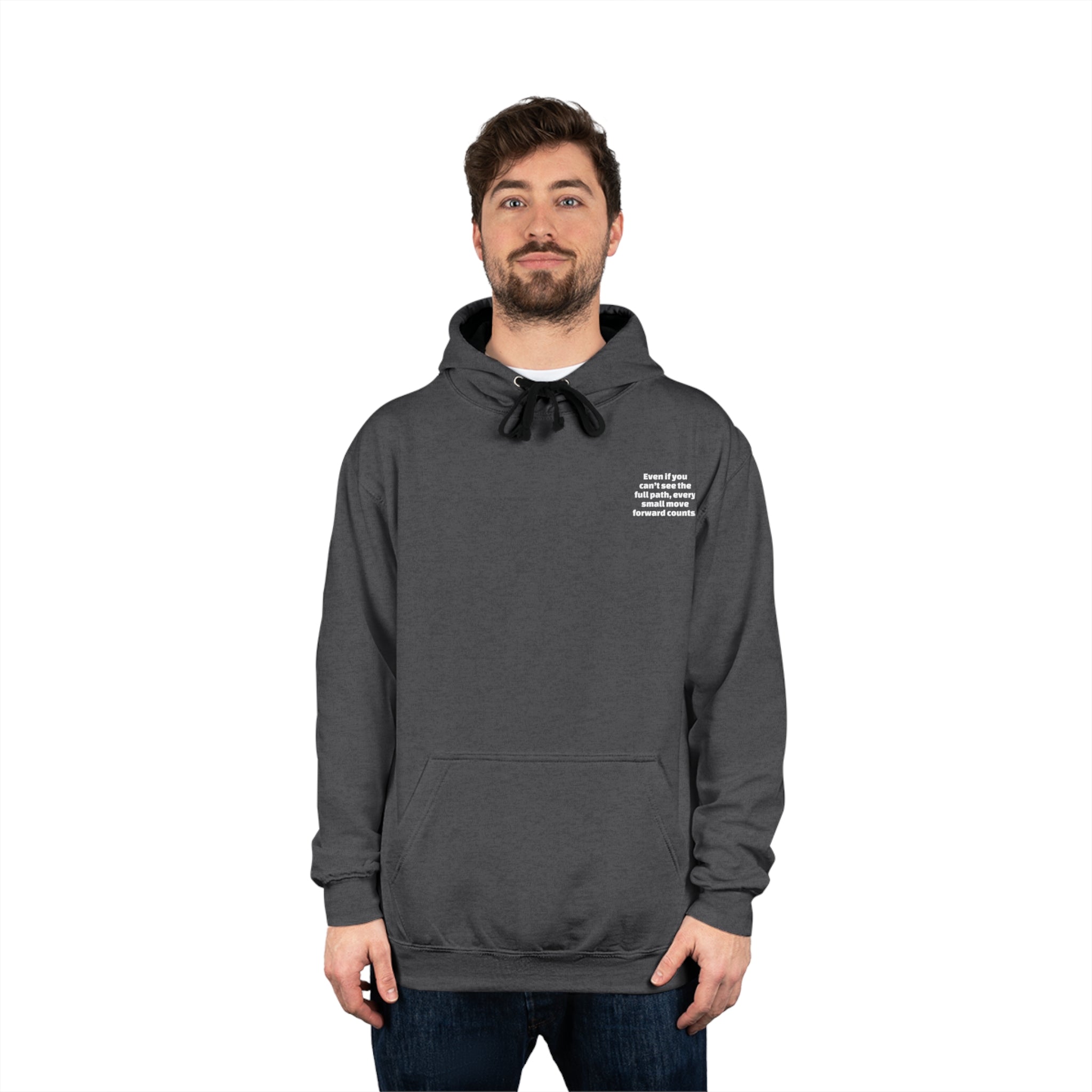 Inspirational Unisex Varsity Hoodie, Motivational Sweatshirt, Cozy College Apparel, Gift for Graduates, Casual Street Style