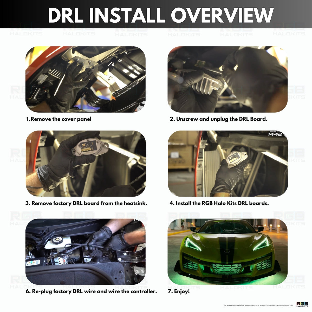 Chevrolet Corvette C8 RGBW+A DRL Boards (2020-2026) - Prop and Piston