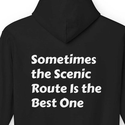Inspirational travel hoodie Scenic Route Inspirational Hoodie, Cozy Gift for Travelers, Motivational Sweatshirt, Perfect for Road Trips, Unisex Hoodie