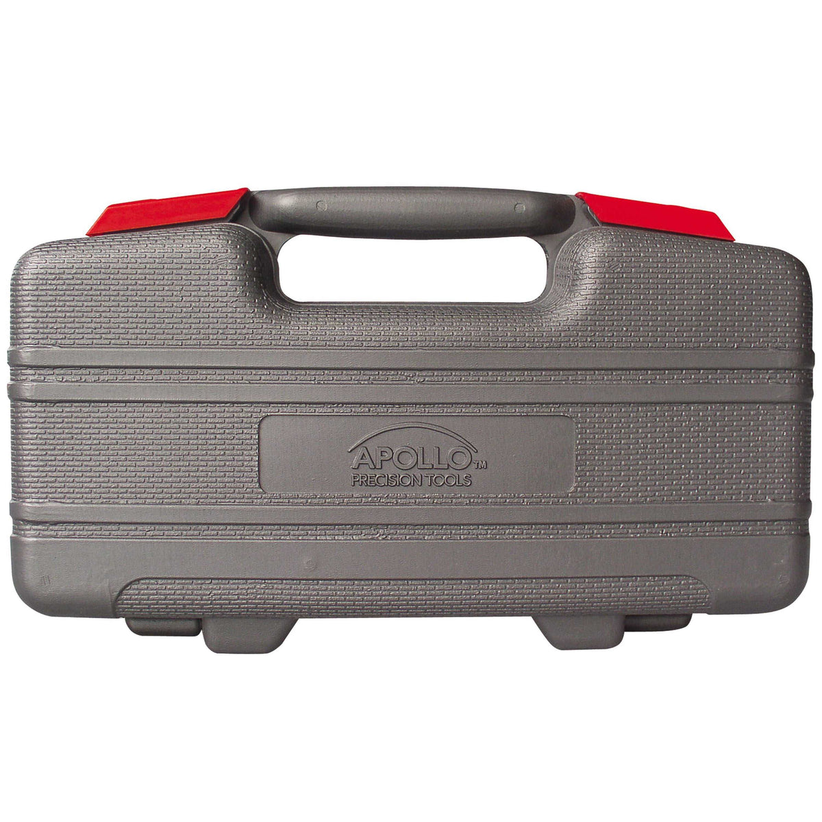 Apollo 39 piece general tool set in gray sturdy compact case with red latches
