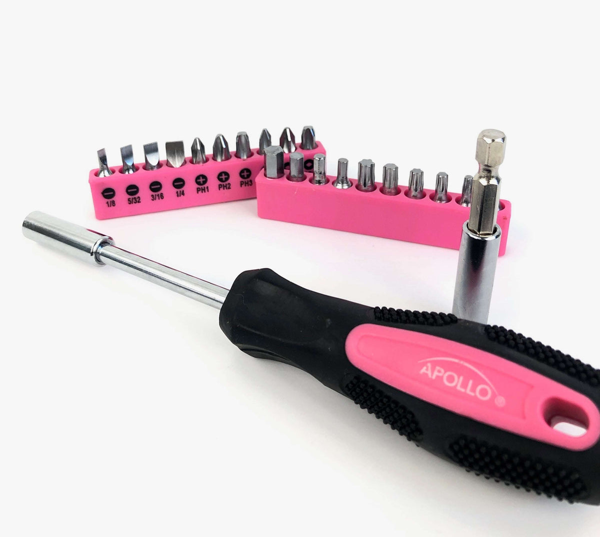 53 Piece Household Tool Kit with Tool Box Pink- DT9773P - Prop and Piston