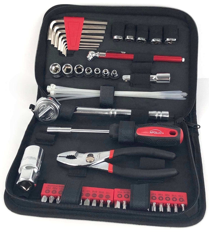 56 Piece SAE Auto Tool Set In Zipper Case - DT9774 - Prop and Piston