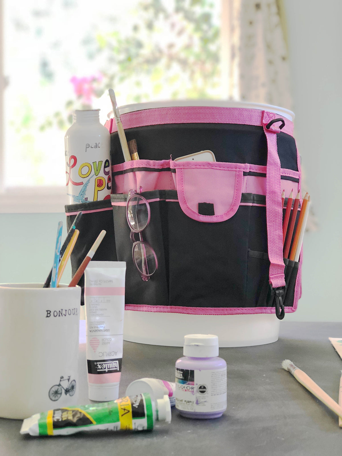 Bucket Organizer - Pink - DT0825P - Prop and Piston