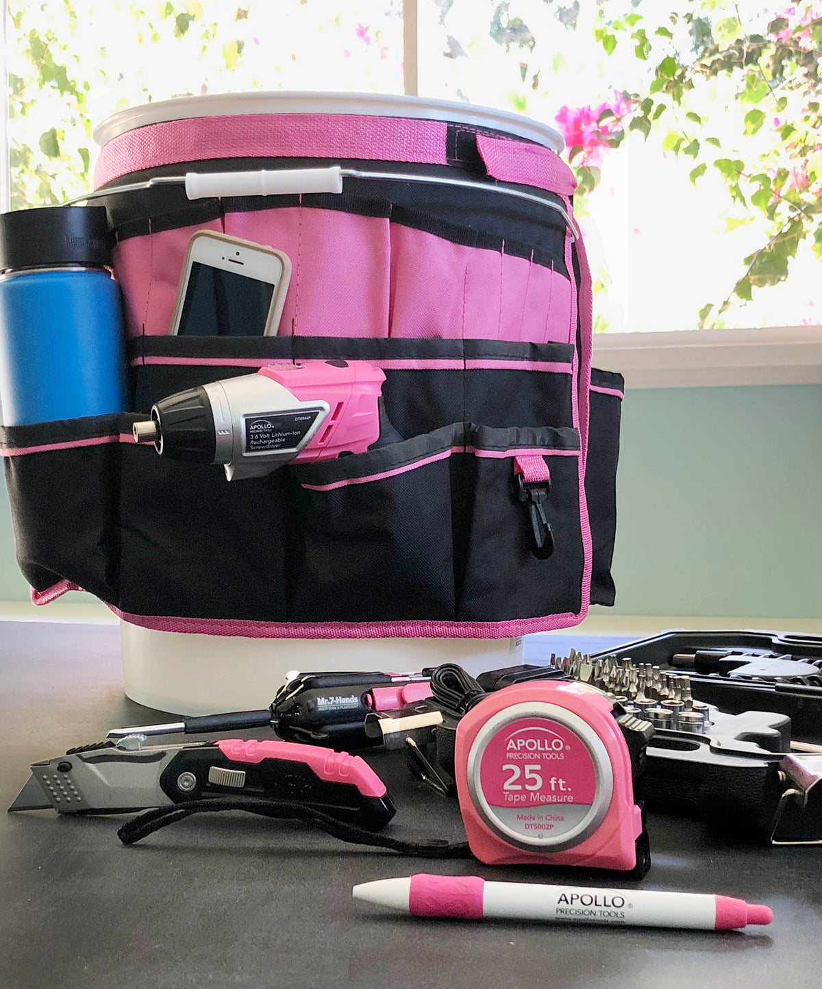 Bucket Organizer - Pink - DT0825P - Prop and Piston