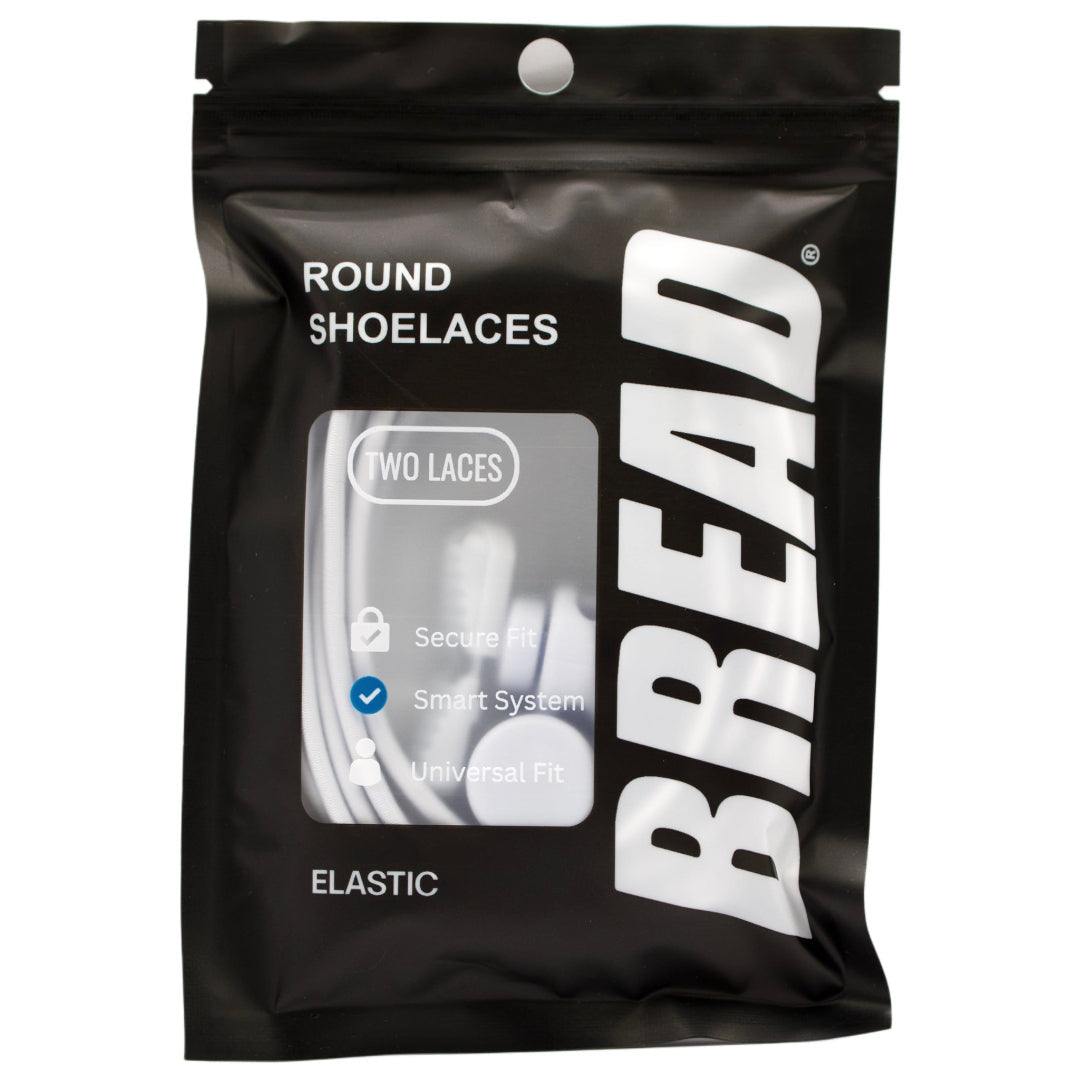 Round Locks Elastic cut-to-fit stretchy laces with matching accessories for versatile shoe use