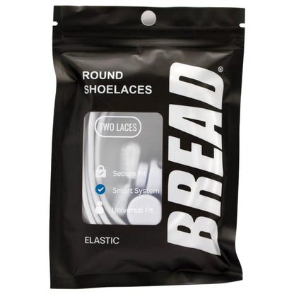 Round Locks Elastic cut-to-fit stretchy laces with matching accessories for versatile shoe use