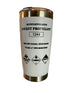 White stainless steel rocket propellant tumbler with hazard markings and Red Planet Resorts logo double-insulated for hot and cold drinks