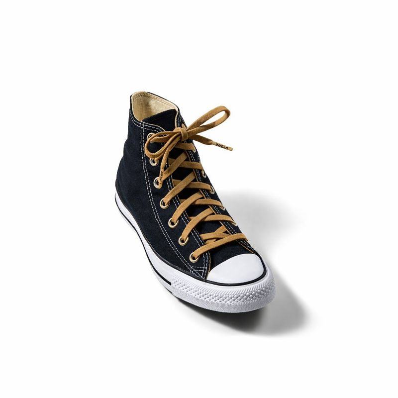 Stretchy Coyote Brown Bread Laces securely tied on shoes for easy slip-on
