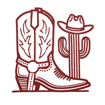 Metal Wall Art Cowboy Boot Cactus Metal Art