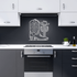 Metal wall art of cowboy boot and cactus in modern kitchen decor