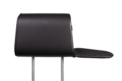 The Vulcan Headrest Safe, biometric truck and SUV firearm storage, heavy-duty steel lock safe installed on seat headrest