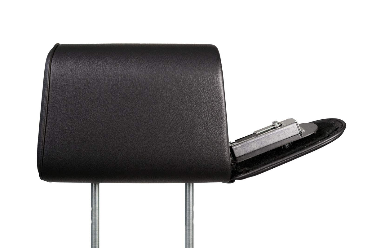The Vulcan Headrest Safe for trucks and SUVs with biometric lock and universal fit