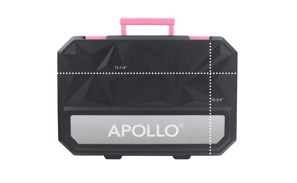 Essential 65-Piece Pink Tool Set with Socket Set and Most-Used Tools for Do it Yourself Repairs and Maintenance - DT0001P - Prop and Piston
