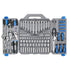 163 piece mechanics tool kit with sockets, wrenches, pliers, screwdrivers, and hex keys in organized carrying case