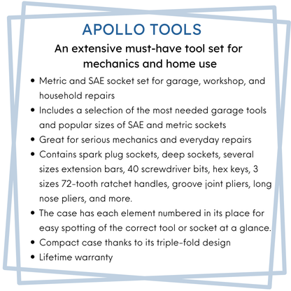 163 piece mechanics tool kit with metric and SAE sockets, wrenches, pliers, screwdrivers, and organized carrying case
