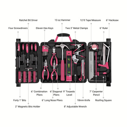 71 Piece Household Tool Kit Pink - DT0204P - Prop and Piston