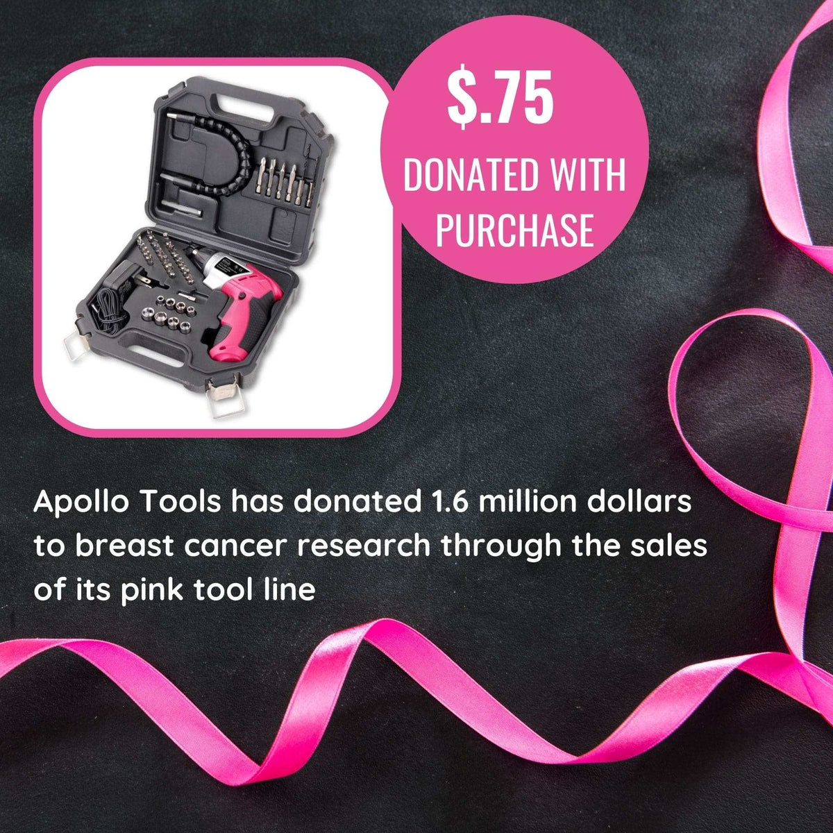 3.6 Volt Lithium-Ion Rechargeable Screwdriver with 45 Piece Accessory Set - Pink DT4944P - Prop and Piston