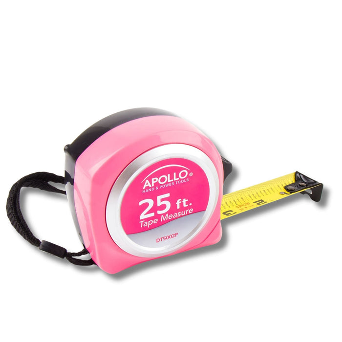 25ft. Tape Measure - Pink - DT5002P - Prop and Piston
