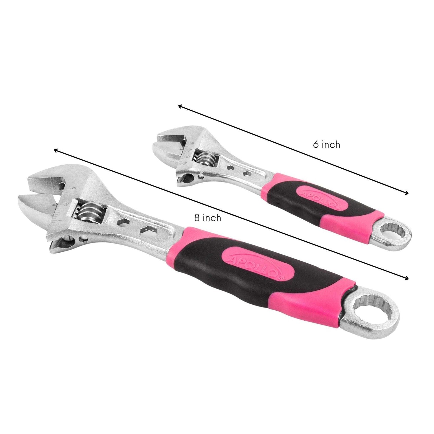 2 Adjustable Wrenches - Pink - DT5007P - Prop and Piston