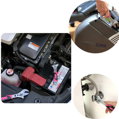 2 Adjustable Wrenches - Pink - DT5007P - Prop and Piston
