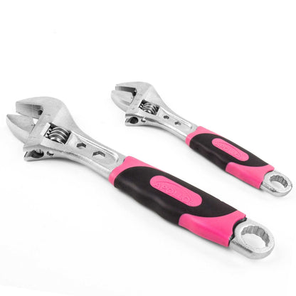 2 Adjustable Wrenches - Pink - DT5007P - Prop and Piston