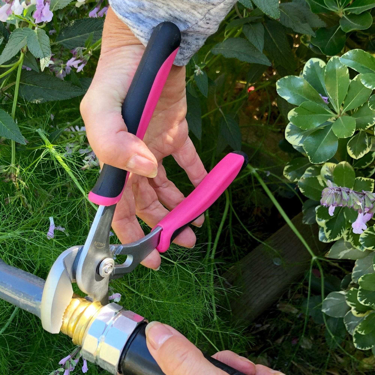 Set of 3 pink pliers with soft-grip handles for versatile DIY use