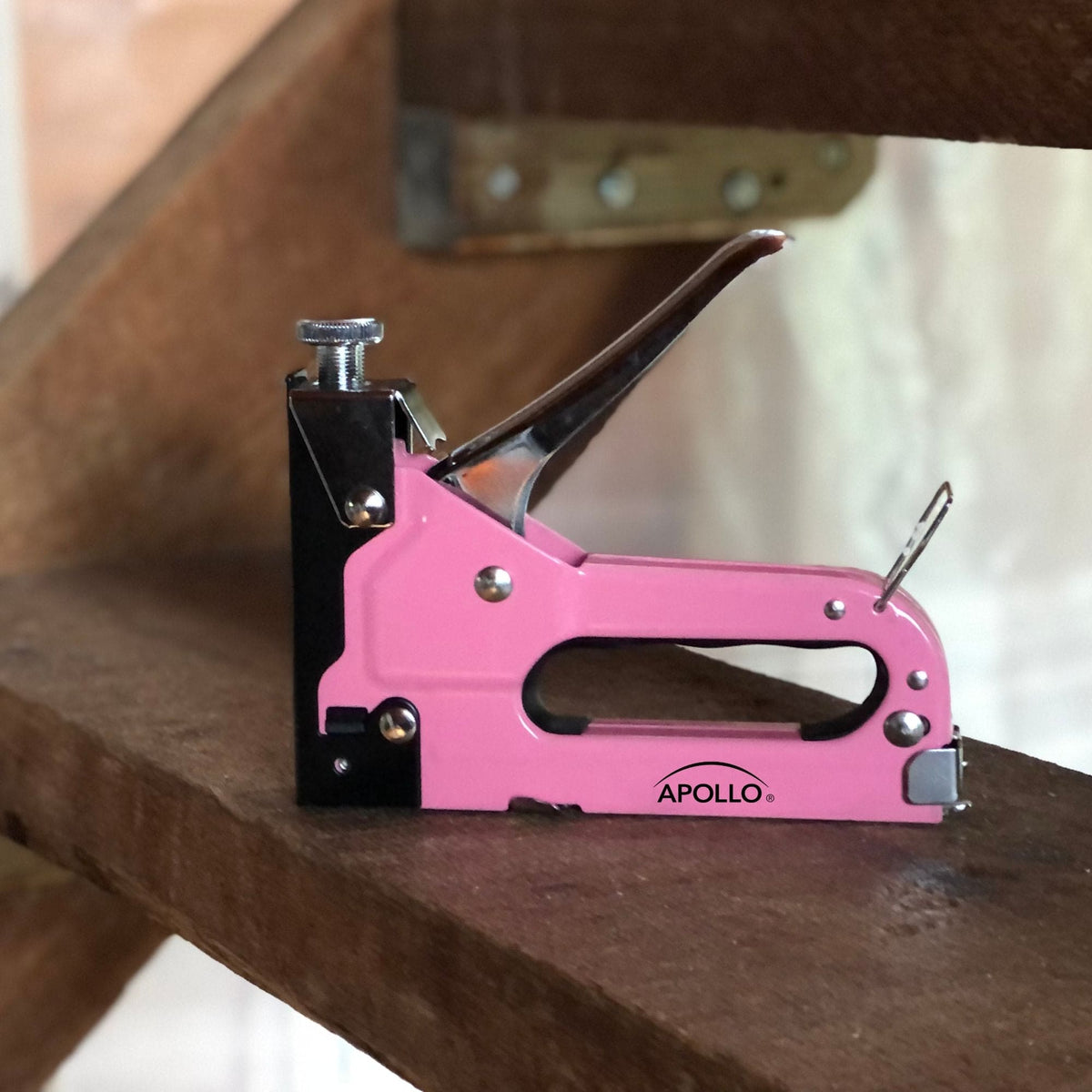Pink Stapler with Power Adjustment Knob and 3000 Staples assortment-- DT5020P - Prop and Piston