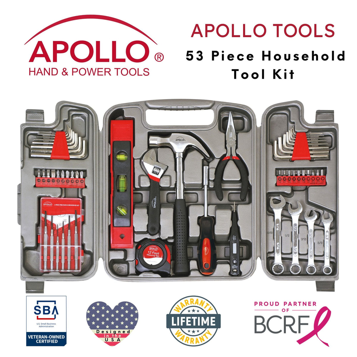 53 Piece Household Tool Kit - DT9408 - Prop and Piston