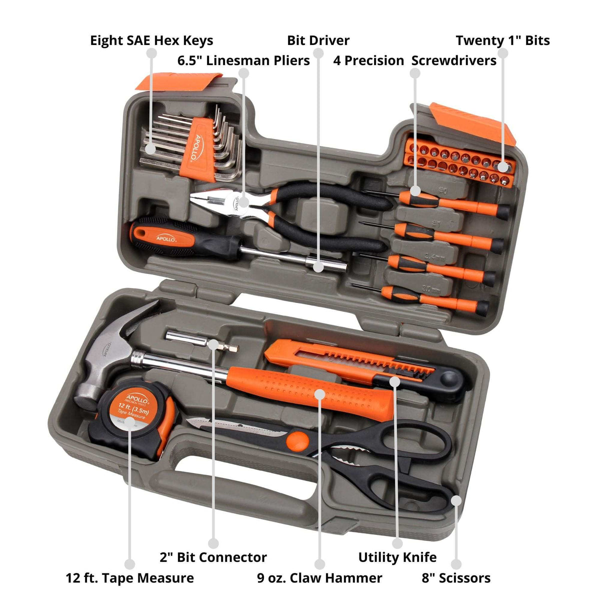39 Piece General Tool Kit - DT9706OR - Prop and Piston