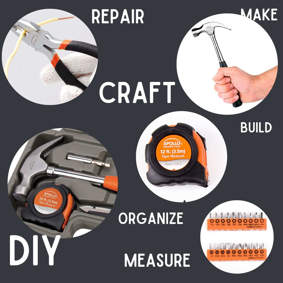 39 Piece General Tool Kit - DT9706OR - Prop and Piston