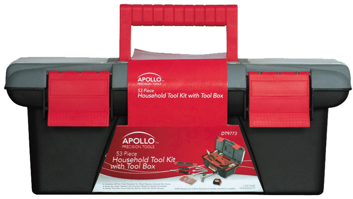 53 Piece Household Tool Kit with Tool Box - DT9773 - Prop and Piston