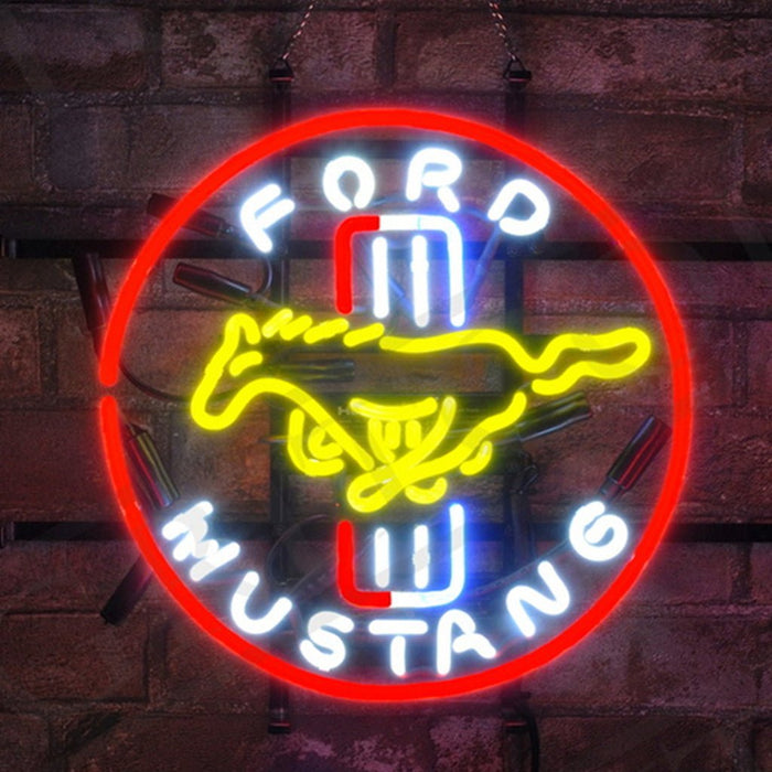 Ford Neon Mustang Racing Car Auto Neon Signs Light - Prop and Piston
