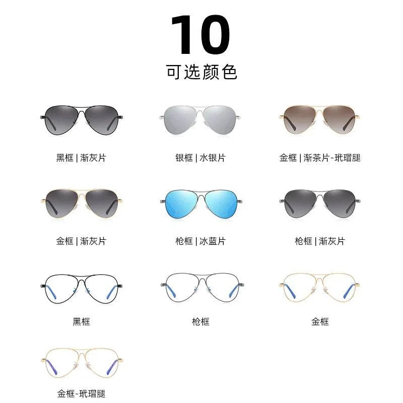 BARCUR Polarized Pilot Sunglasses for Men – Stylish Anti Blue Light UV400 Protection Gradient Mirror Lens Stainless Steel Trendy Frame – Fashion Aviator Sun Glasses for Men Ideal for Driving Travel Summer &amp; Outdoor Activities