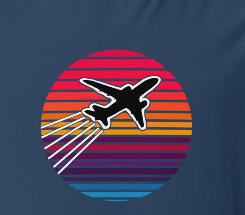 Sunset Flight Unisex garment-dyed heavyweight t-shirt