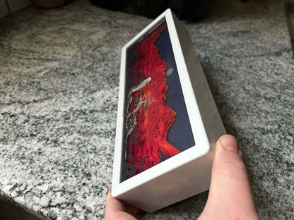 Walking on Mars 3D Paper Light with layered laser-cut paper and warm LED glow powered by USB or batteries