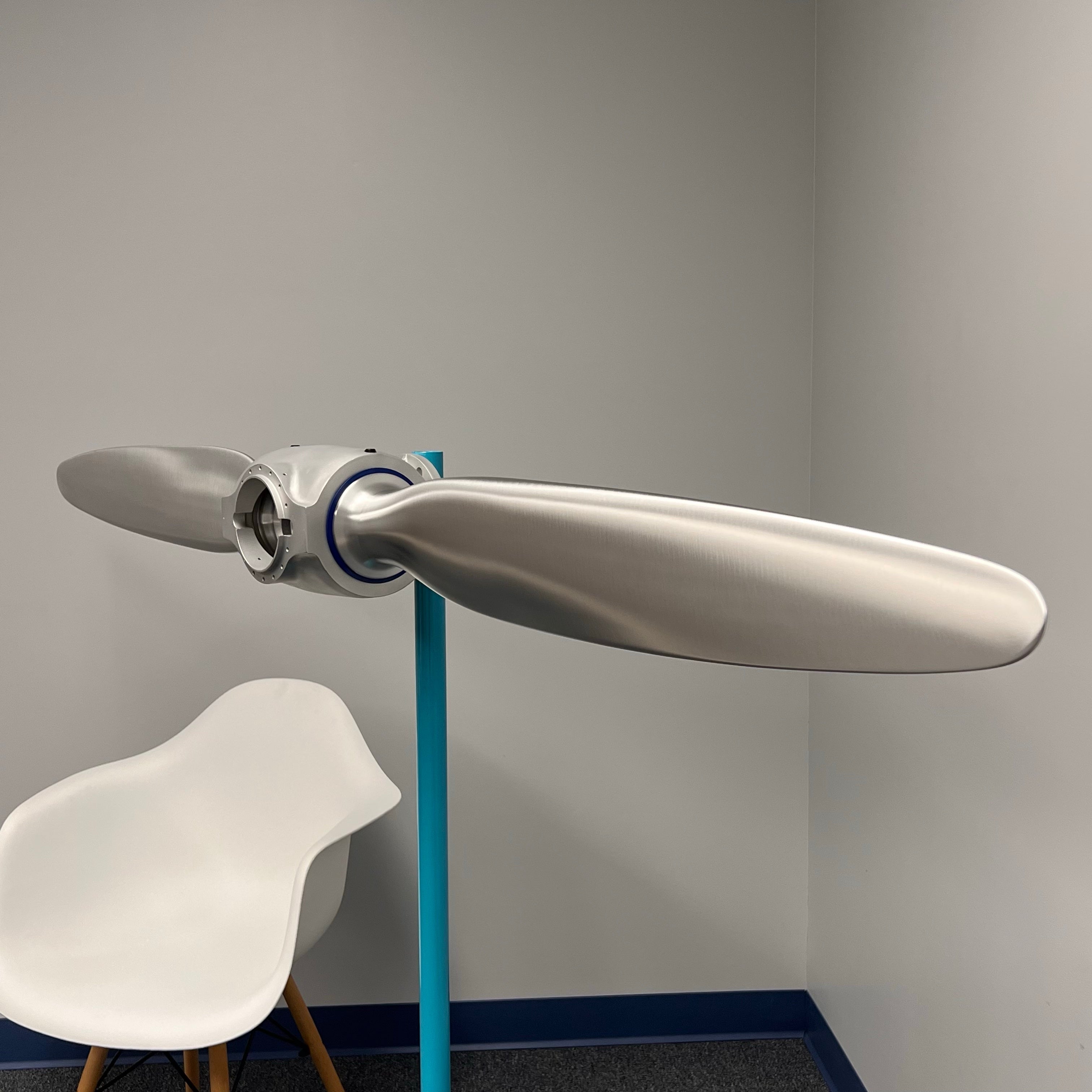 2-Bladed McCauley Cessna 70" Brushed Aluminum Airplane Propeller Wall Display