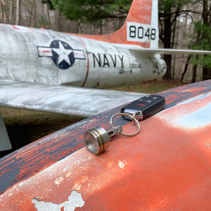 B-25 MItchell Bomber Wright R-2600 Radial Engine Stromberg Carburetor Mini Piston Keychain - Prop and Piston