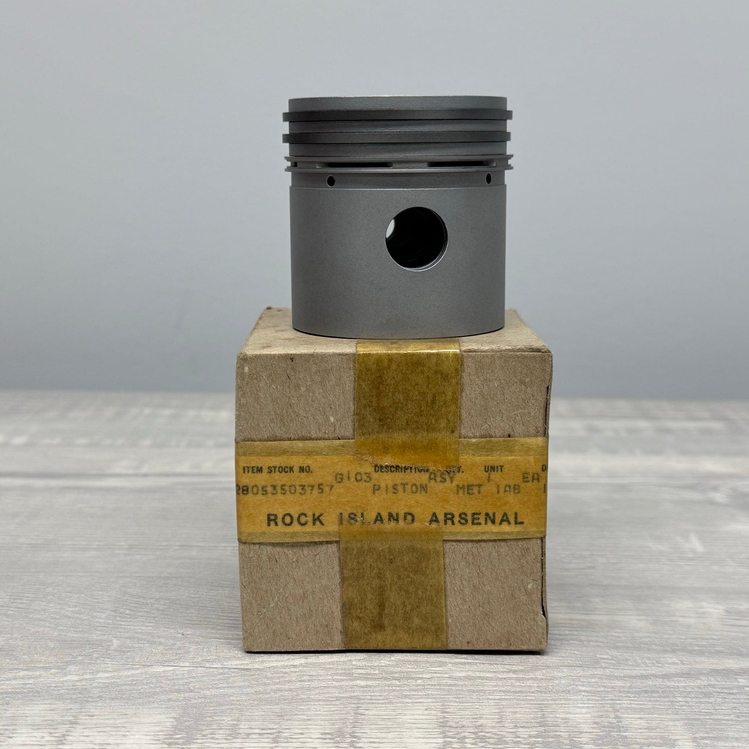 NOS 1950s WWII M3 M5 Stuart Light Tank Auxiliary Generator Piston + Original Box