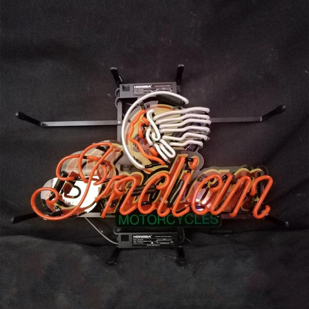 Indians Motorcycle Neon Signs - Prop and Piston