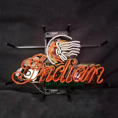 Indians Motorcycle Neon Signs - Prop and Piston
