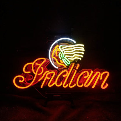 Indians Motorcycle Neon Signs - Prop and Piston