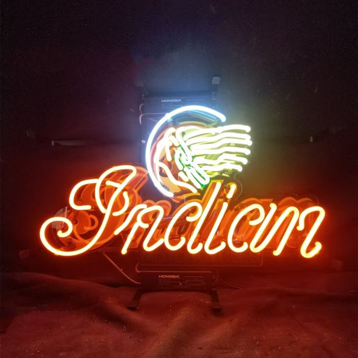 Indians Motorcycle Neon Signs - Prop and Piston